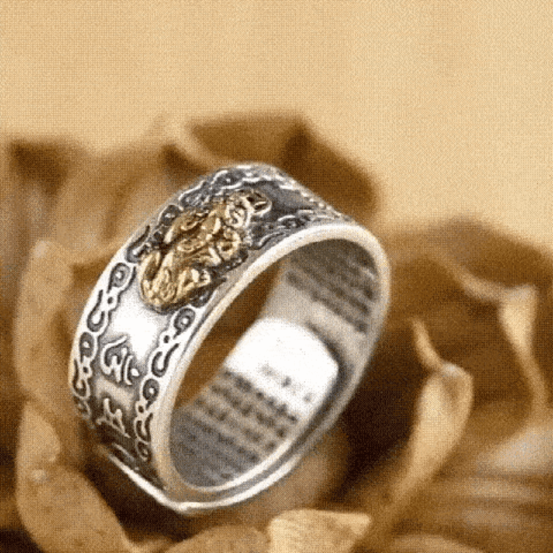 Bague porte bonheur, de richesse et de protection pixiu