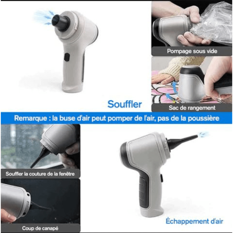 Mini aspirateur à main sans fil 3 en 1