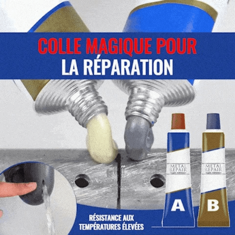 Colle forte pour réparation, colle de soudure à froid de haute résistance Adhésif pour réparation