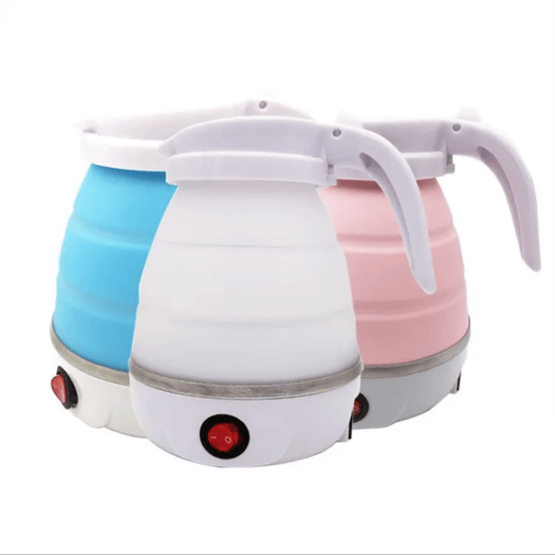 Bouilloire électrique pliante en silicone, chauffe-eau portable, 0,6 l, 600W