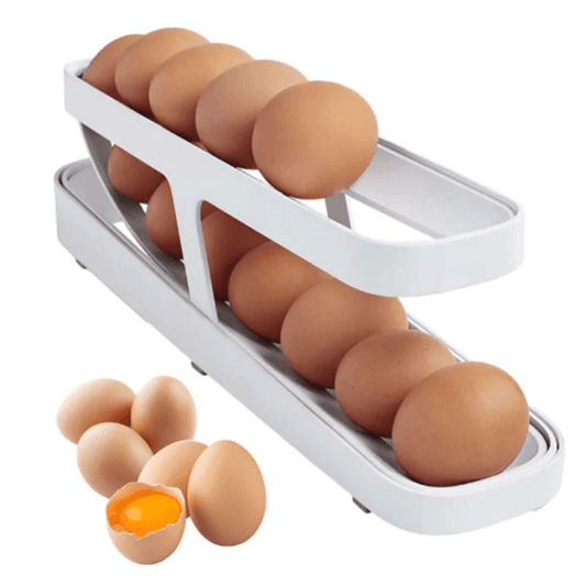 Distributeur d'oeuf,Boîte À Œufs De Rangement,Porte-œufs Roulant Automatique